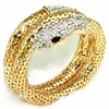 2022 new snake-shaped bracelet punk exaggerated fashion multi-layer full diamond multi-strand snake bracelet 2