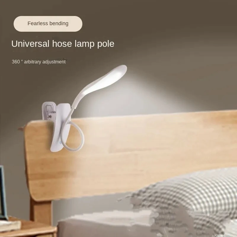 USB Charging Duckbill Desk Lamp Three Levels Touch Dimming Bedroom Bedside LED Eye Protection Learning Desk Lamp Clip Book led lamp