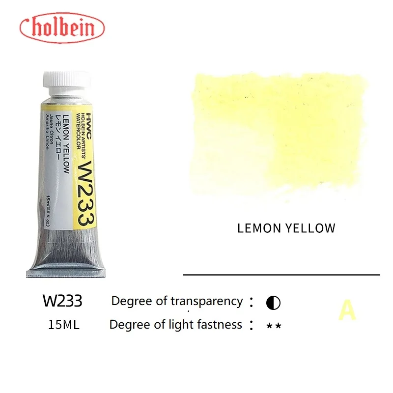 Holbein Artists' Premium Transparent Watercolor Paint - 15ml Tubes