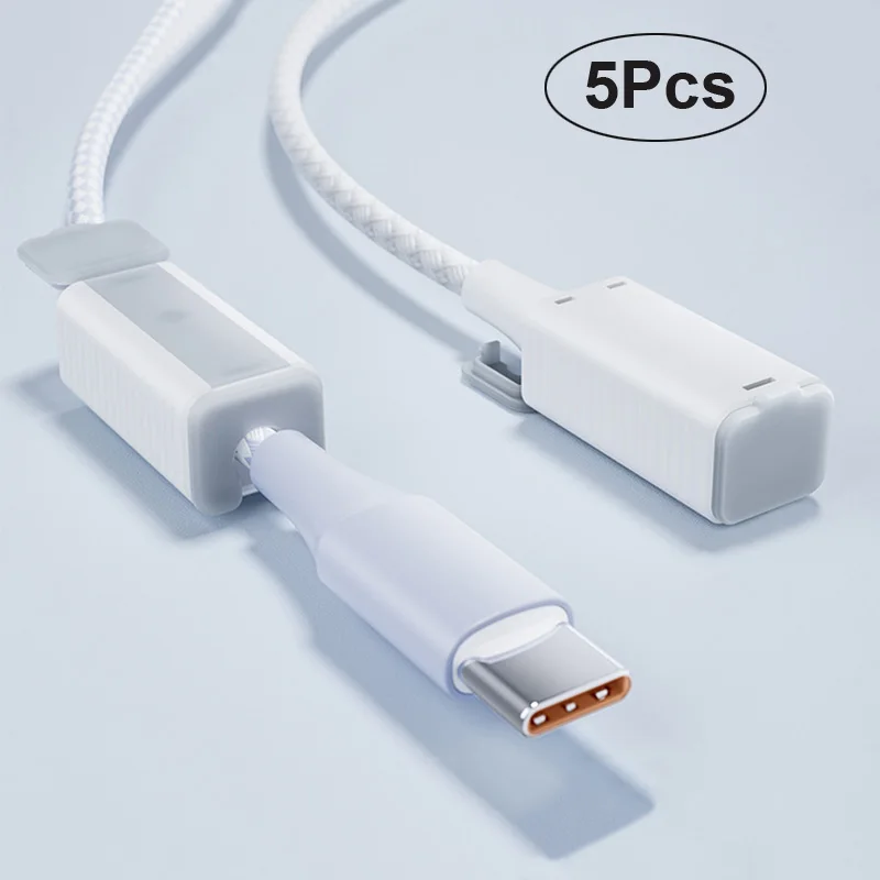 Anti Electric Cover 5Pcs Phone USB Cable Safe Cover Home Baby Safety Products Kids Security Protection