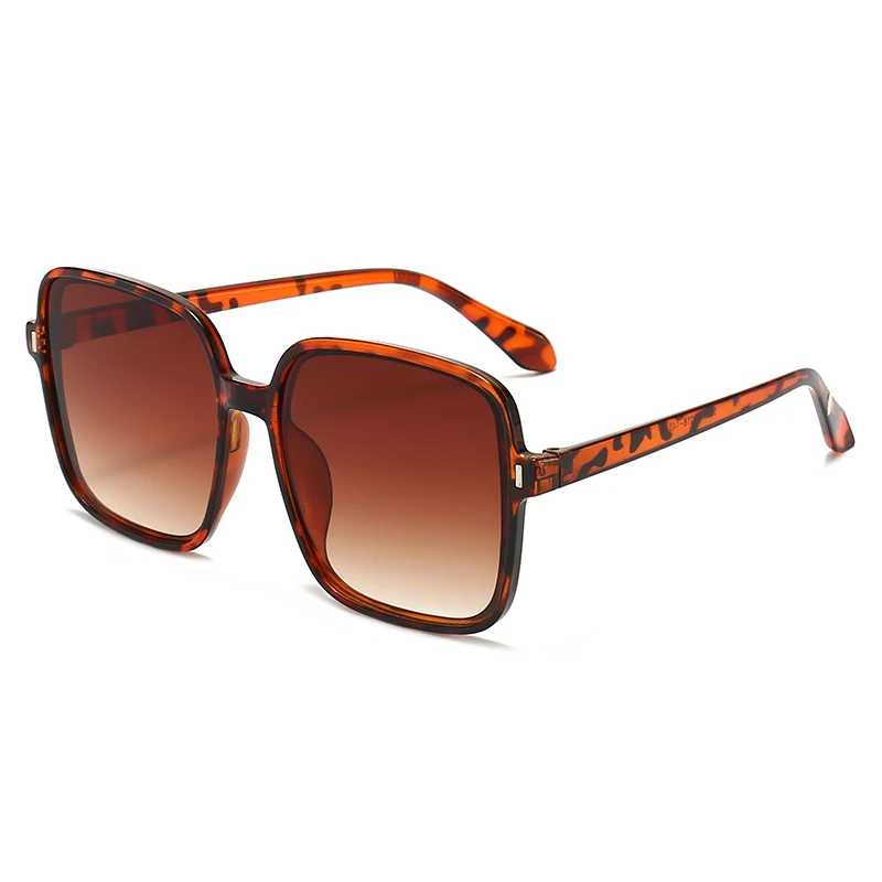 Oversized Black Square Unisex UV400 Protection Minimalist Fashion Sunglasses