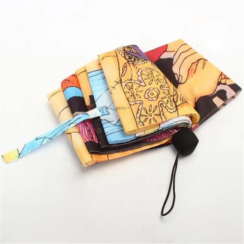 Christmas Gift Anime Umbrella Folding Creative Umbrella Personality Cartoon Theme