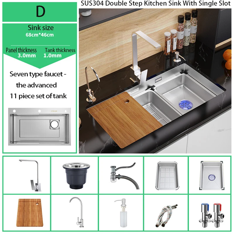 Dispensador de jabón de acero inoxidable para fregadero de Cocina,  Accesorio para mejorar el hogar, bajo encimera, 304 - AliExpress