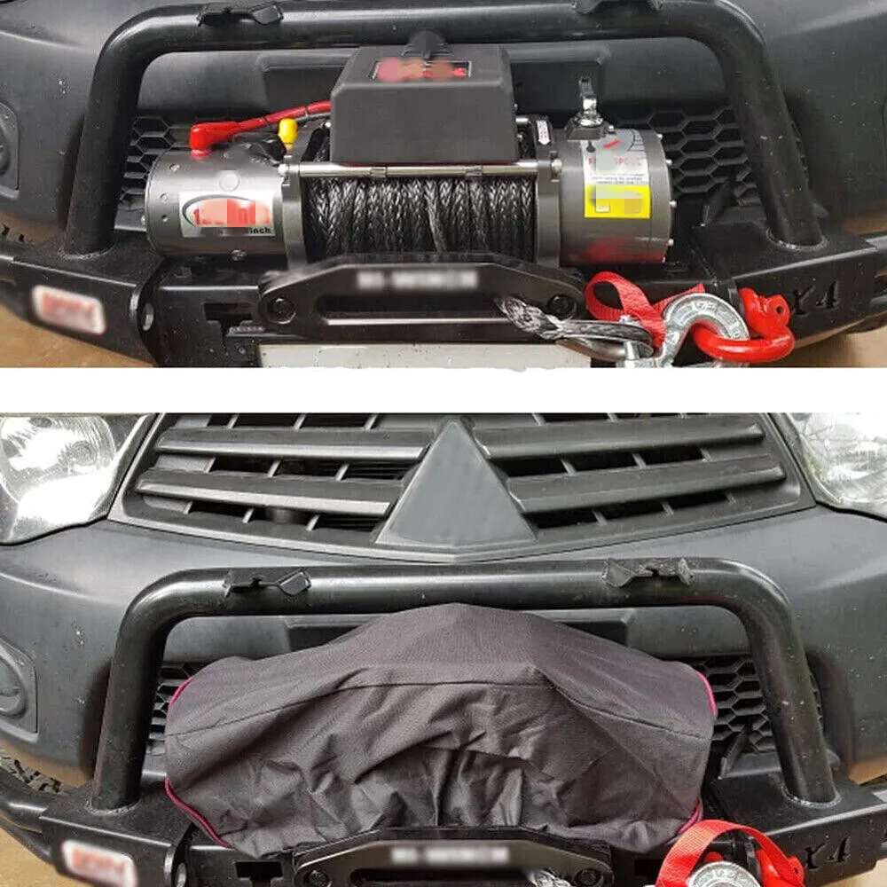 600D Oxford Waterproof Winch Dust Capstan Protective Cover 8000-17500lbs Car Trailer SUV Vehicle Supplies