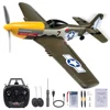 New P51D Mustang RC Airplane 2.4G 4CH 6 Axis 410MM Wingspan EPP Foam One Key Aerobatic Remote Control Warbird Fighter Toys 1