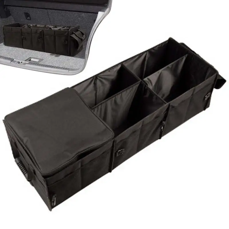 

Car Trunk Storage Box Extra Large Collapsible Organizer With Multiple Compartments Car Interior Organizer Car Accessories