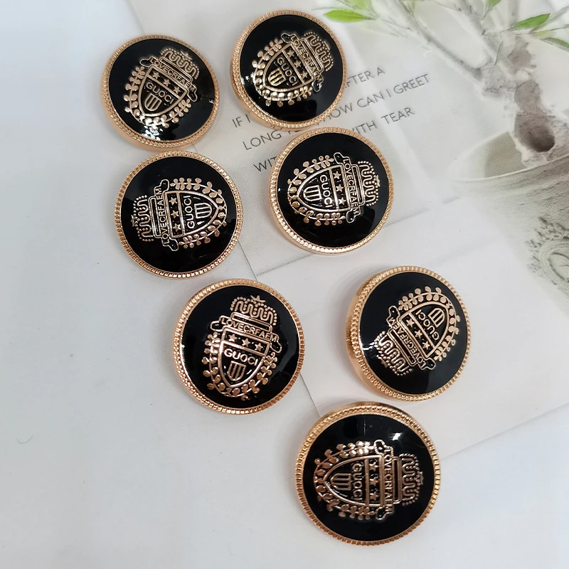 20/22/25MM Vintage Gold Metal Buttons Of Clothing Classic