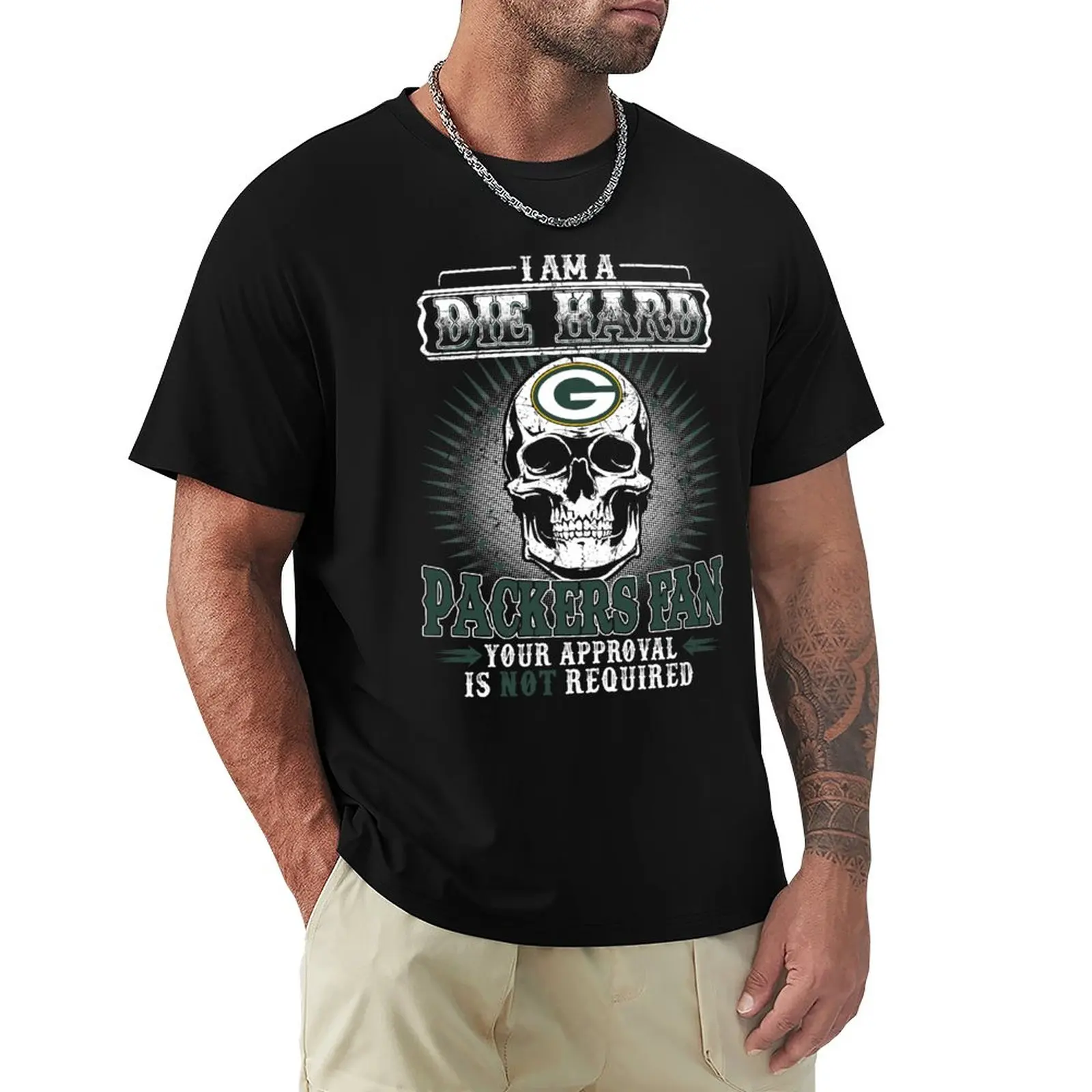 Green Bay P?Ckêrs (12) T-Shirt Grafica Moda Coreana Abbigliamento Uomo