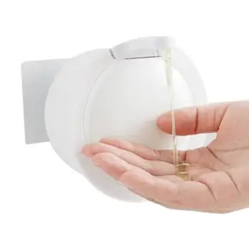 เครื่องปั๊มสําหรับติดผนัง เครื่องจ่ายแชมพูแบบไร้สัมผัส เครื่องจ่ายสบู่เหลวมือ ไม่มีเครื่องปั๊มเจาะ คู่มือภาชนะบรรจุของเหลวสําหรับ 1