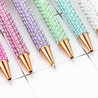 1Pcs Beads Ballpoint Pen Office Signing Pen Retractable Ballpoint Pen Business Pen Write Smoohtly Gift Pen 4