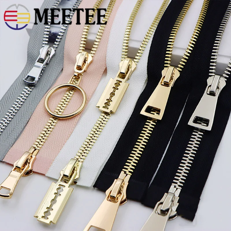 8# 70-120cm Metal Zipper Double Slider Open End Two Way Zip for Coat Down  Jacket Tent Repair Kits DIY Clothes Sewing Accessories - AliExpress