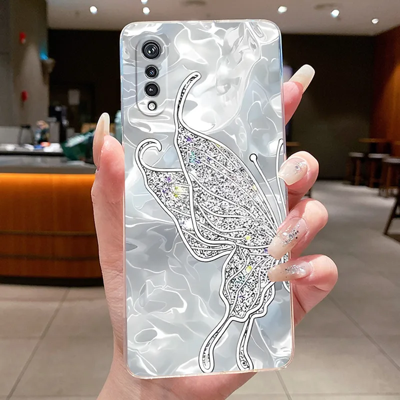 Elegant Butterfly Bow Transparent Soft TPU Phone Case - Protective Thin Silicone Cover