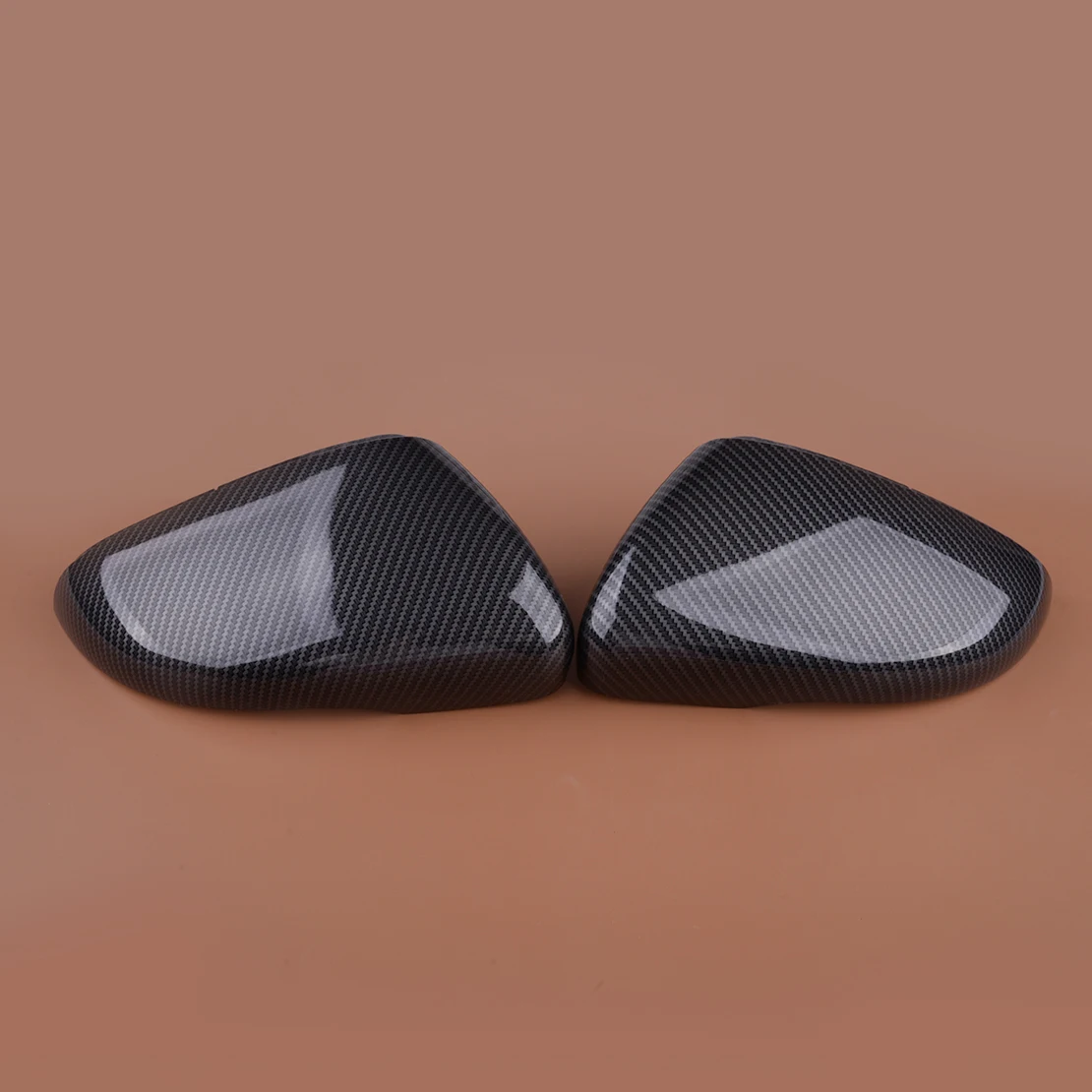 

1 Pair Side Rearview Mirror Covers Caps Carbon Fiber Grain Fit for VW Jetta MK6 Beetle Cabrio 2012 2013 2014 2015 2016 2017 ABS