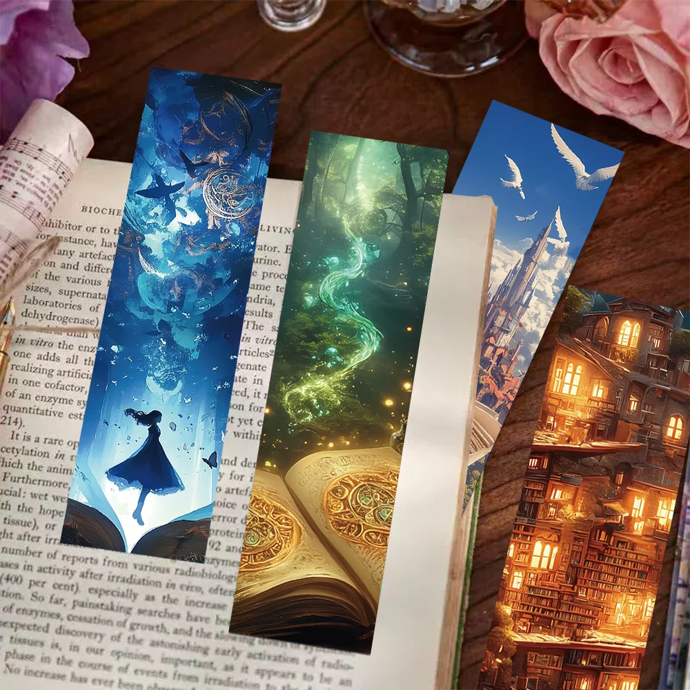 30pcs fantasy reading bookmarks student books book page marking paper ...
