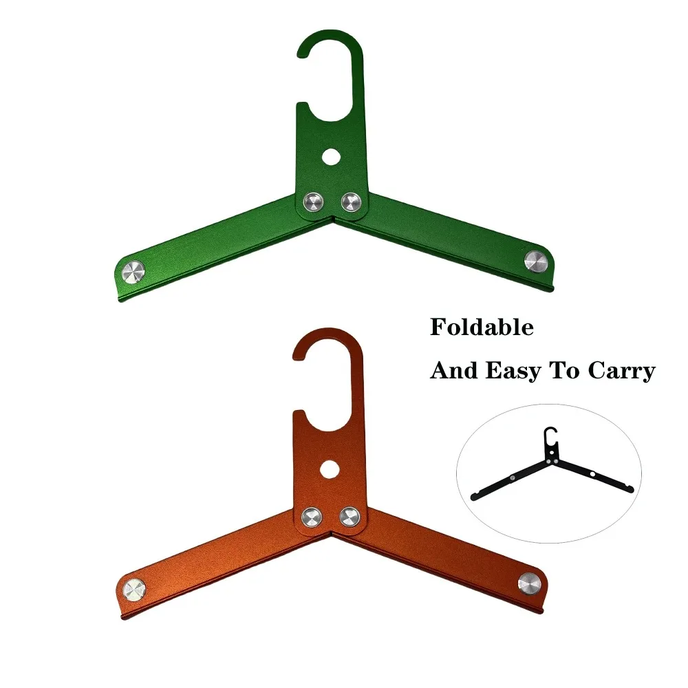 Folding Aluminum Camping Clothes Hanger 5