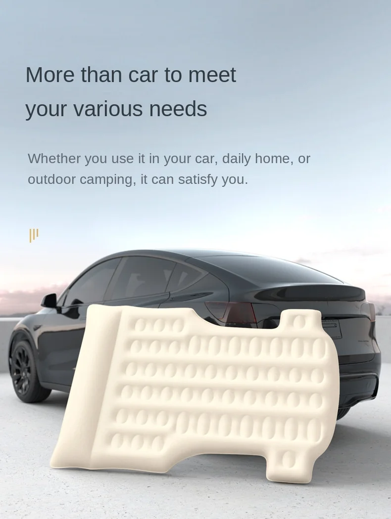 For Tesla Model Y Automobile Air Mattress Self-Inflating Mattress Travel Sleeping Bed Tesla Car Inflatable Camping