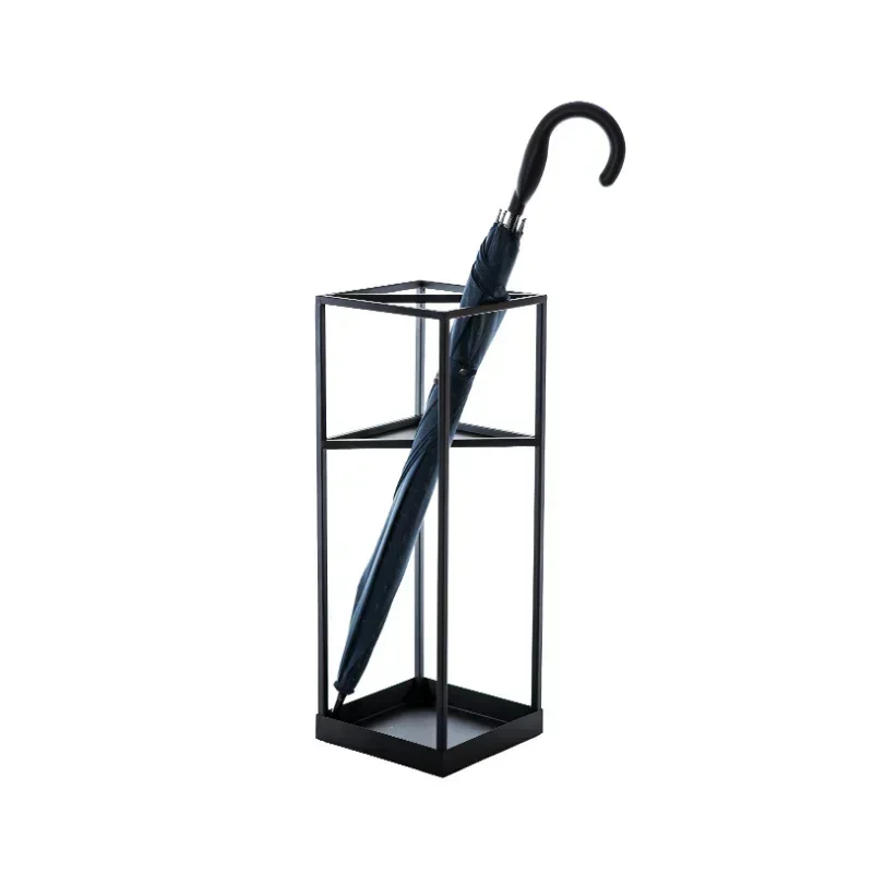 Discount Iron Landing Umbrella Stand Multi-Functional Holder for Stroller or Hotel Lobby Creative Light Luxury Parasol Stand