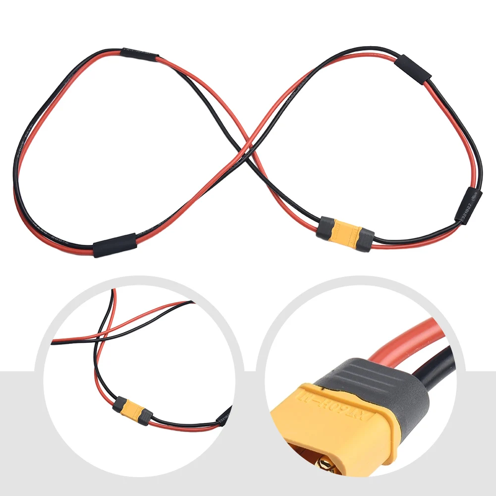

1pc E-bike Power Cable Power Extension Cable 14AWG 1M 2M XT60 Male And Female End Electric Bicycle Scooter Accessories Parts