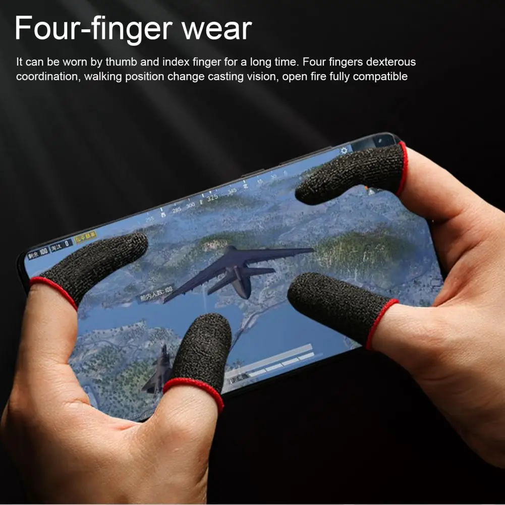 

Gaming Finger Cots Highly Gaming Finger Sleeves for Mobile Phone Anti-slip Thumb Stabilizer Gloves for Pubg Cod for Enhanced