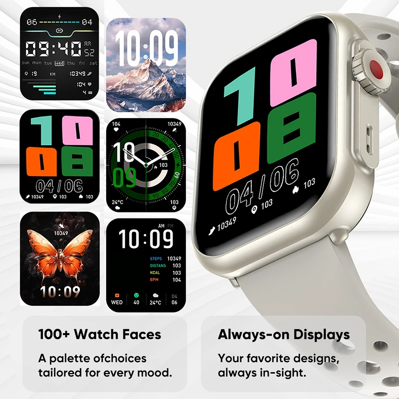 For Xiaomi Smart Watch Men Women 1.85-Inch HD AMOLED Full Touch Screen IP68...