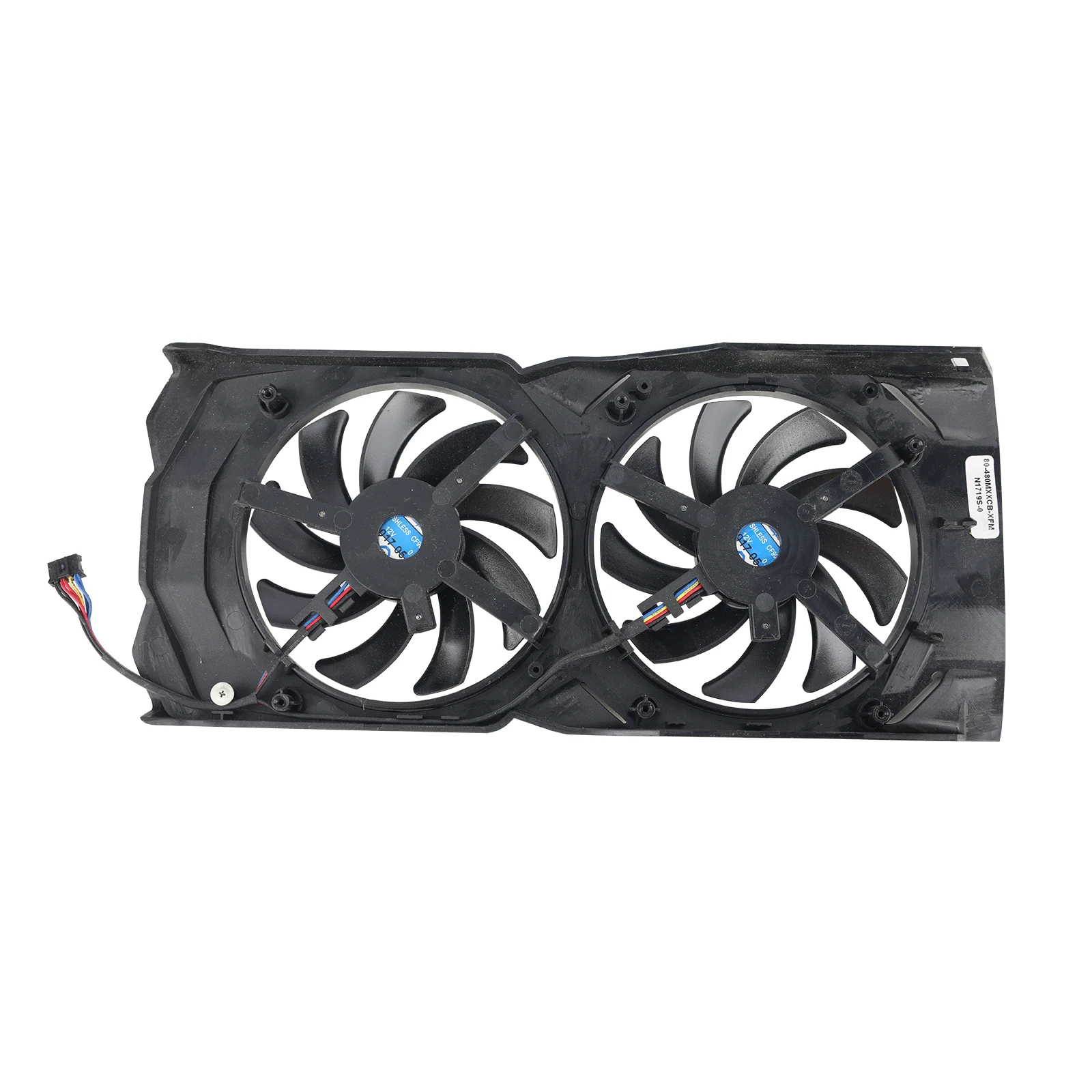 Ventilador com Caixa para Placa de Vídeo Gráfica Radiador Refrigerador Cf9010h12s Gpu Xfx rx 580 2048sp 470d 570 8gb Gpu 85 mm Cf9010h12s - Imagem 2