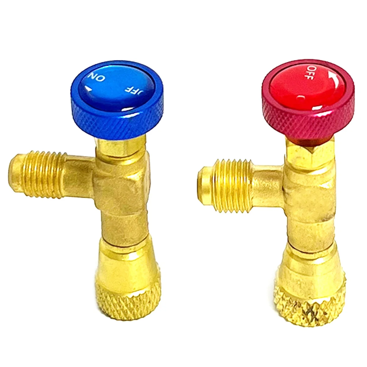 

2 Pack Air Conditioning Refrigeration Safety Valve R410A R22 1/4Inch Fill Safety Liquid Adapter Hand Tool Parts