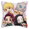 Demon Slayer Kimetsu No Yaiba Pillow Covers Cartoon Sofa Decorative Home Double-sided Printing Short Plush Cute Cushion Cover 6