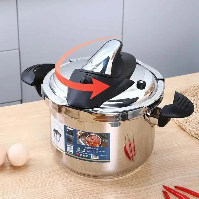 Gioia 100kpa 6L Pressure Cooker Multi-function 304 Stainless Steel Explosion-proof General Use for Gas and Induction Cooker 2