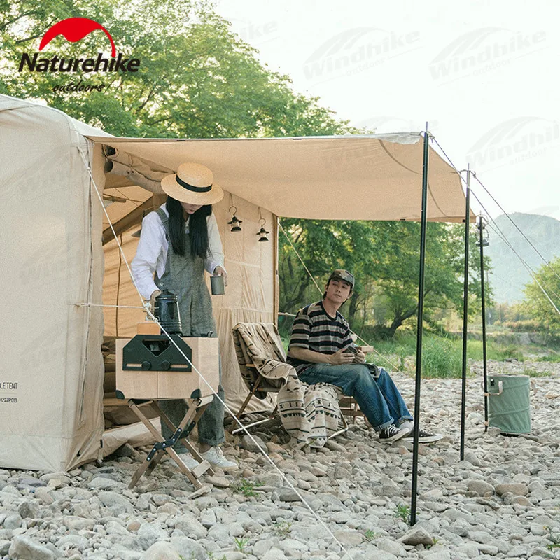 Naturehike キャンプエアテント 約13,2m² Naturehike-屋外キャンプテント,20㎡,3〜4人用,防風性 - AliExpress