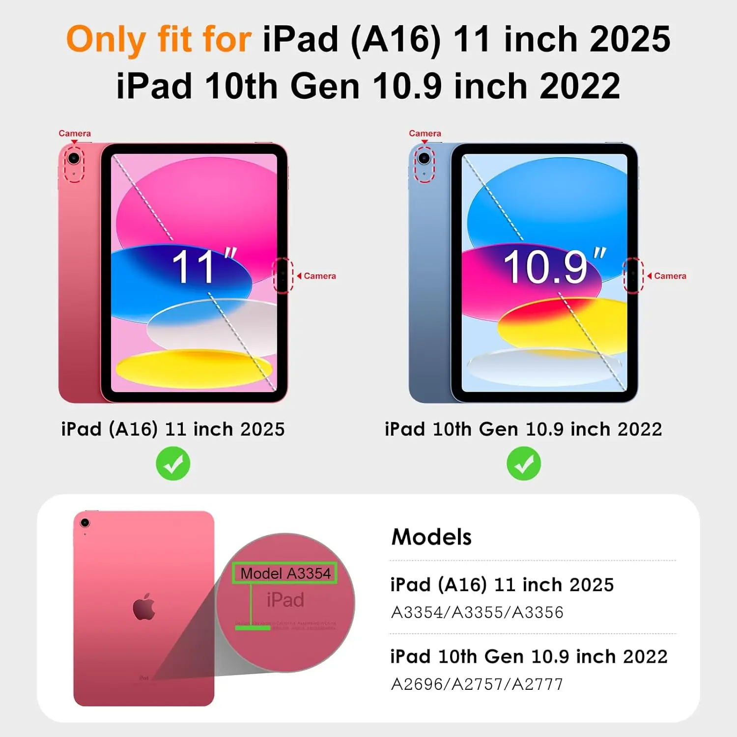 Trifold Stand Smart Cover with Soft TPU Back and Auto Wake/Sleep Feature