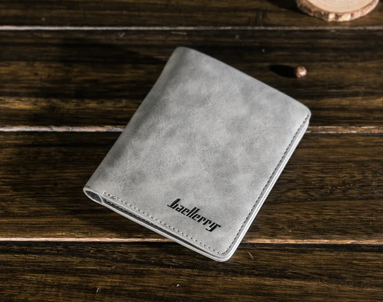Men Genuine Leather Slim Wallet with Multi-Card Holder