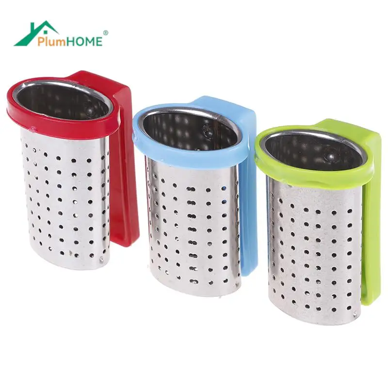 Stainless Steel Tea Infuser Loose Leaf Tea Diffuser Strainer Herbal Spice Filter Drinkware Accessories With Handle Hanger
