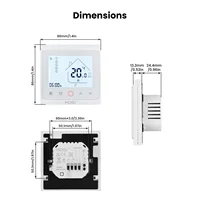 MOES Tuya ZigBee Smart Thermostat Room Temperature Control Water/Electric Floor Heating Gas Boiler Work With Alexa Google Home - Image 6
