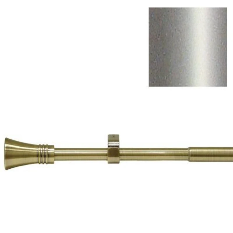 Barra cortina extensible metal ø 19 mm. extensible 2,0 / metros niquel mate copa sin anillas|Suministros de cerrajería| - AliExpress