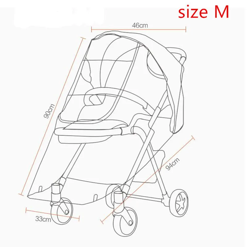 MomTan® Universal Stroller EVA Raincoat Rain Cover Weather protection For  98% strollers , Waterprood zipprer windows - AliExpress