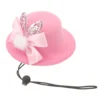 Pet Easter Hat Dog Cat Costume Bunny Ear Bowknot Hat Adjustable Pet Sun Hat Easter dog hat Easter hat for dogs 1