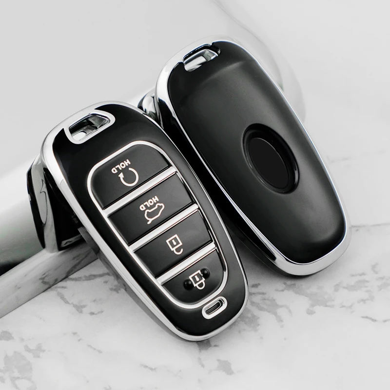 Sleek TPU Car Key Case Cover with 8 Buttons