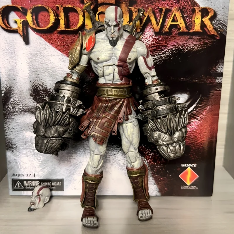 Neca Action Figure God Of War Ghost Of Sparta Kratos In Ares Armor W Blades Action Figure Modello Da Collezione Giocattoli Bambola Regalo