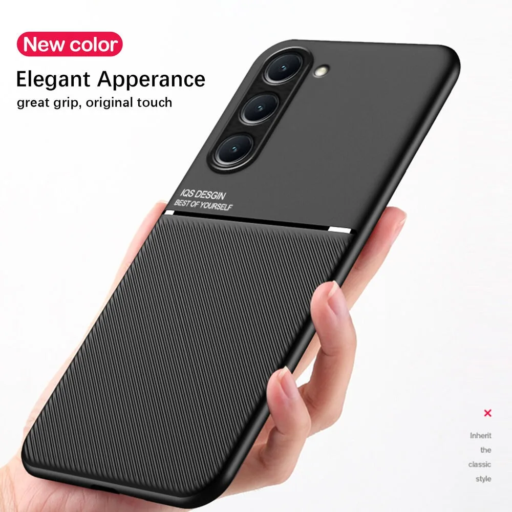 Protective Magnetic Suction Holder Phone Case with Enhanced Durability