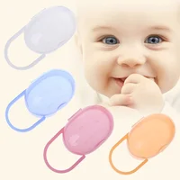 Portable bébé infantile sucette mamelon pour étui petite forme ronde boîte rangement bébé sucette porte-conteneur 5