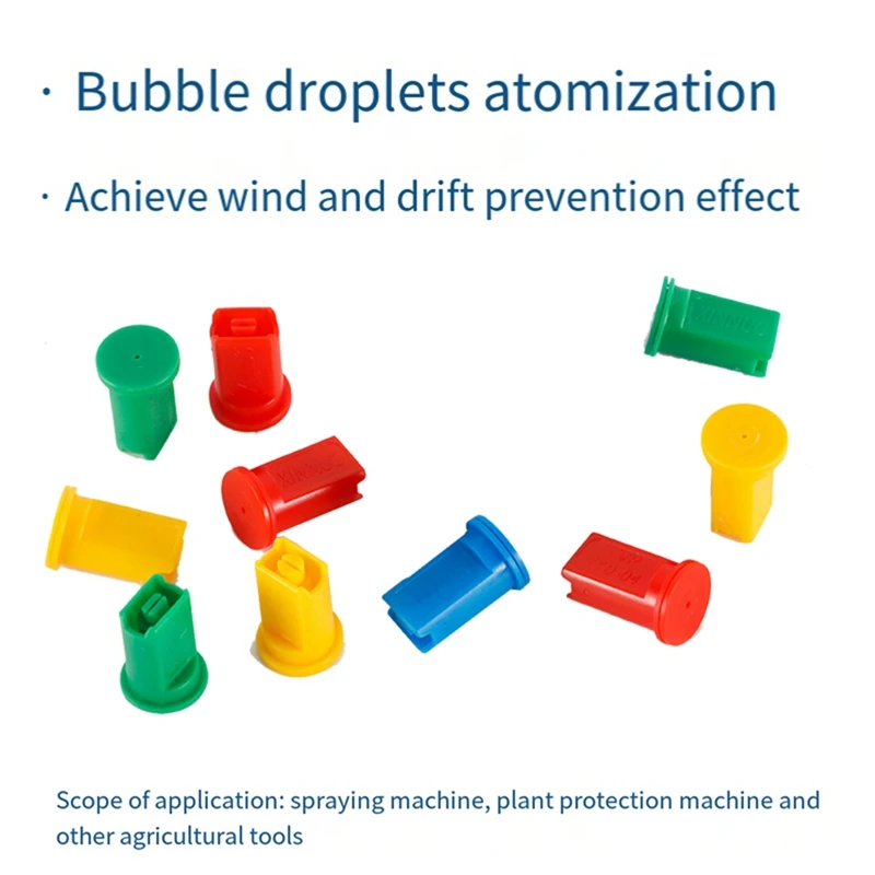 RC Agricultural Plant Protection UAV High Pressure Windproof Anti-Drift Flat Fan Spray Nozzles 20PCS