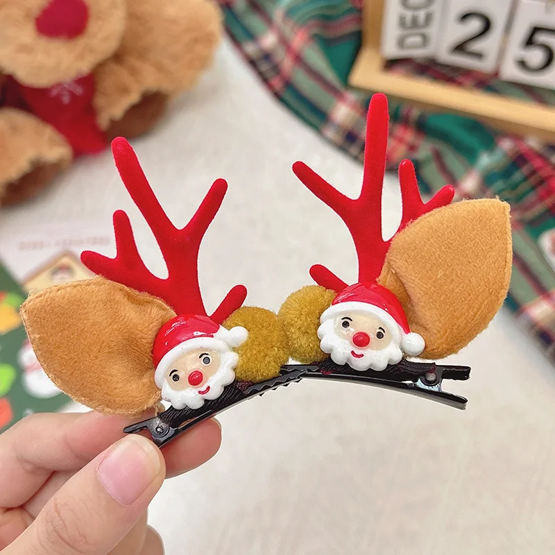 Santa claus red antlers