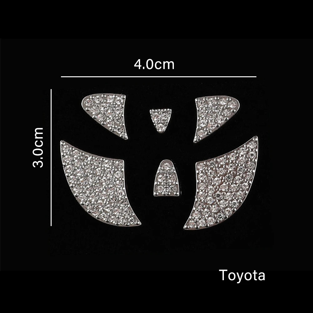 Auto Lenkrad Logo Diamant Dekoration Abdeckung Aufkleber für Mazda 2 3 5 6  Axela Honda Civic Toyota Hyundai Alle jahre Universal