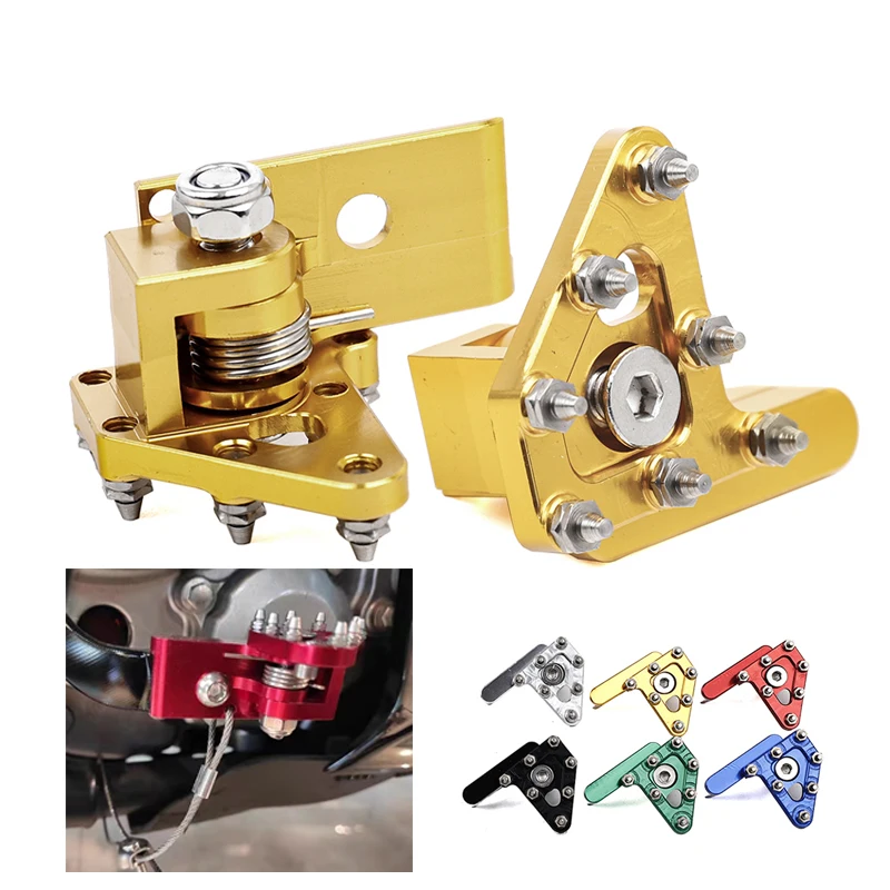 Motorcycle Brake Fastener Motorcycle Folding Brake Head Accessories for Ktm Kawasaki Suzuki Motocross Rear Brake Lever Pedal Pedal Head Aluminum Alloy