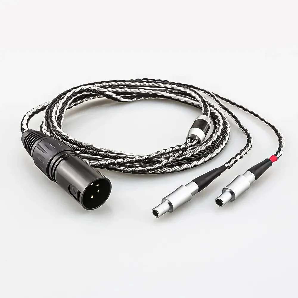 Nero Bianco Mix 4 Pin Xlr 4.4 2.5Mm 3.5 6.35 Jack 16 Core Per Cuffie Cavo Auricolare Per Sennheiser Hd 800 S Hd800 Hd800S