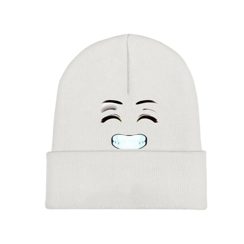 

Face-Roblox-Fun-Creativity Beanie Knitted Hat Caps Fur Women Men Bonnet Winter Warm