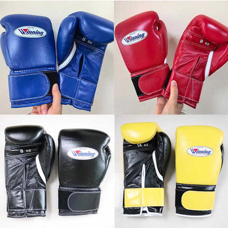 Winning Professional 8oz 10oz Velcro Boxing Gloves For