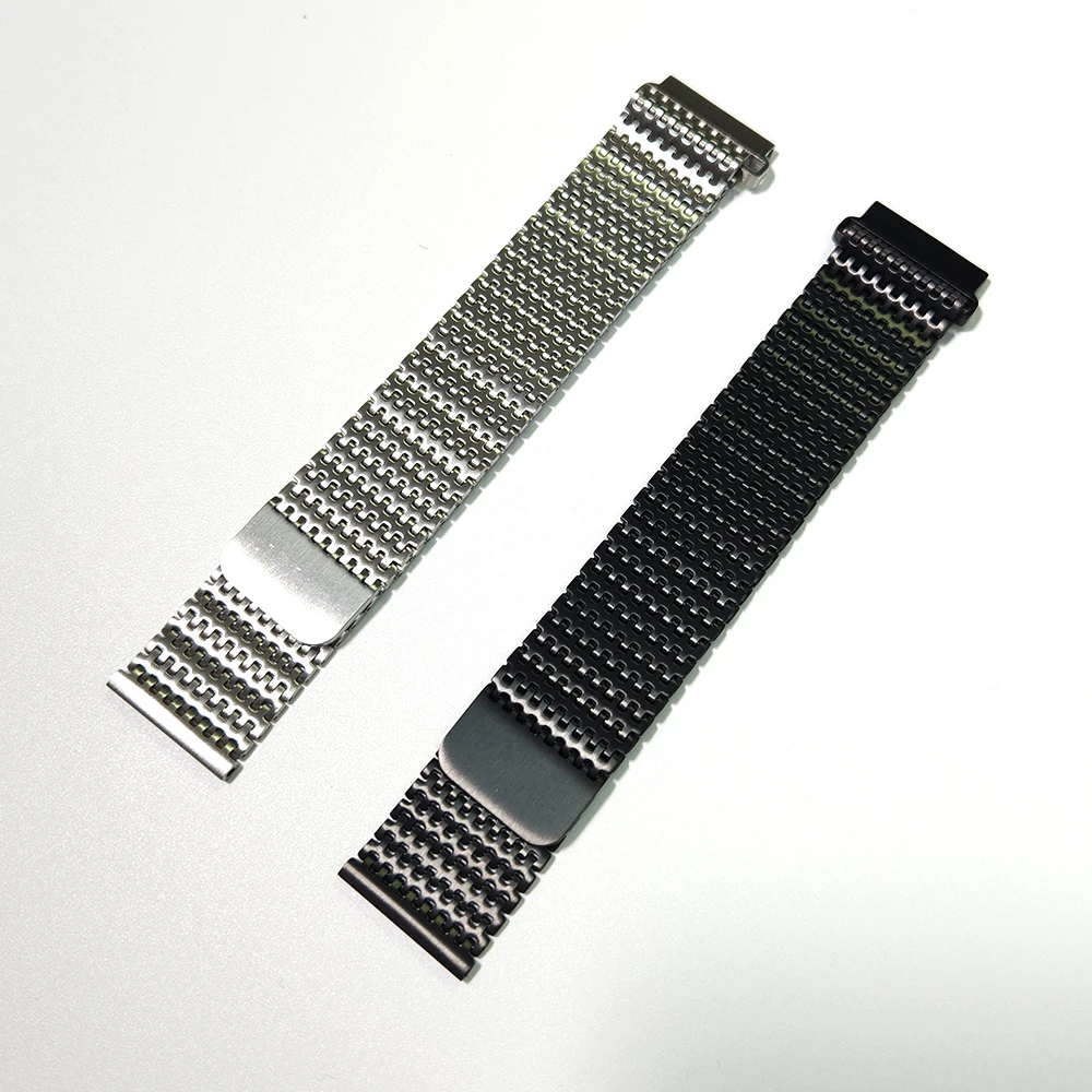 Roestvrijstalen Magnetische Band Voor Zepp Z Milanese Loop Band 22Mm Vervangende Horlogeband Metalen Schakels Armband