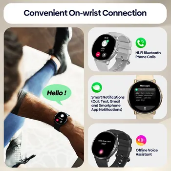Zeblaze GTR 3 Pro Voice Calling Smart Watch 1.43" AMOLED Display 316L Stainless Steel Frame Fitness Tracking Smartwatch 6