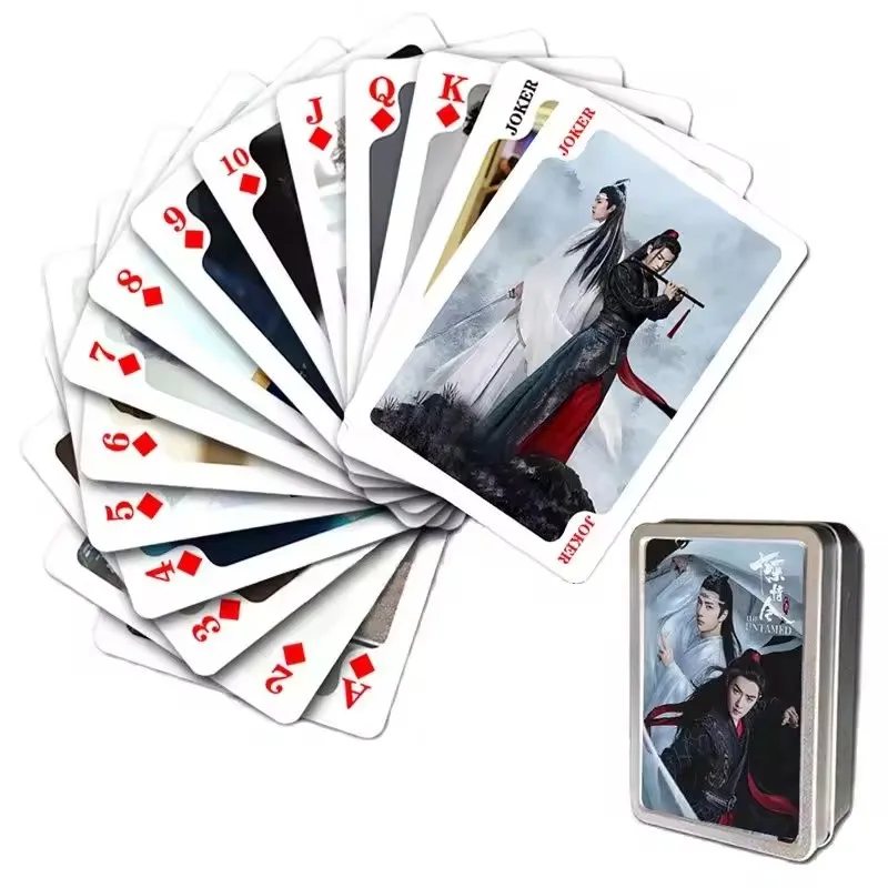 54개 중국 드라마 전설의 장하이 포커 세트 - 샤오잔 & 왕이보 수집 카드 게임 선물